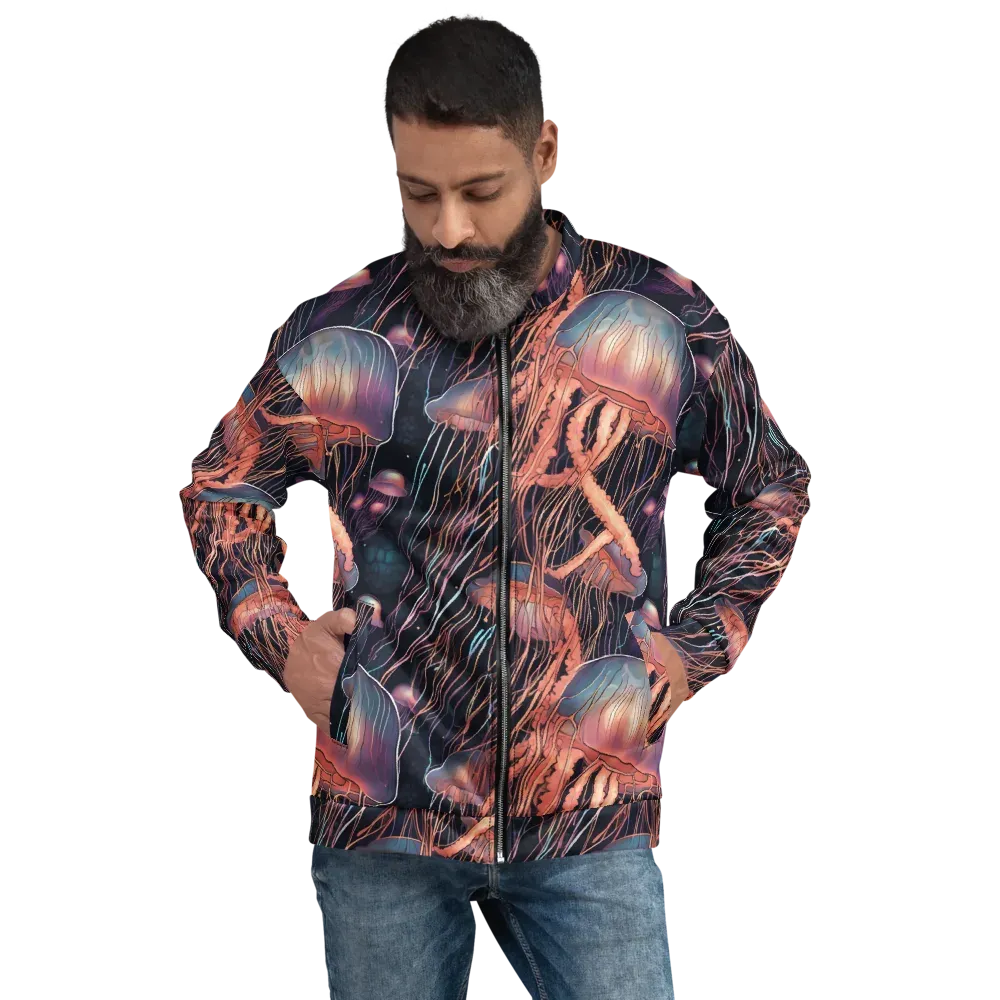 Neon Medusa on Bomber Jacket — Front