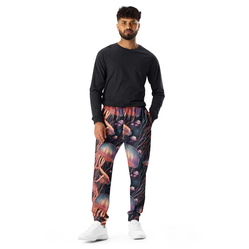 Neon Medusa on Men's Joggers — Front