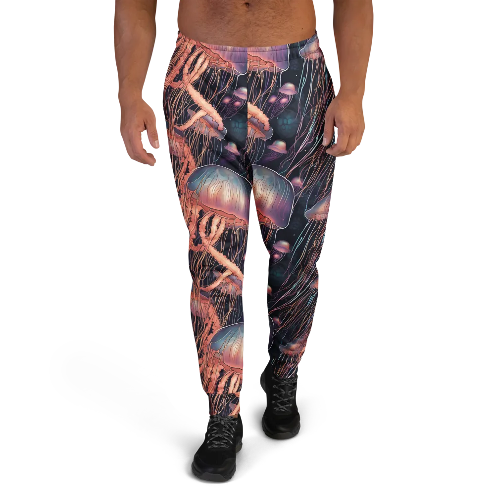 Neon Medusa on Men's Joggers — Front