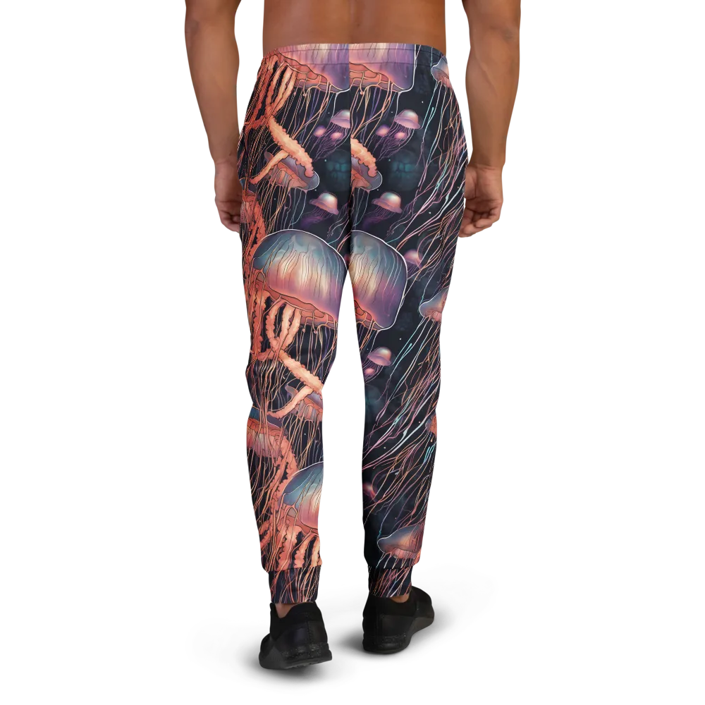 Neon Medusa on Men's Joggers — Back