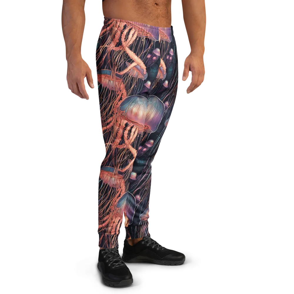 Neon Medusa on Men's Joggers — Right