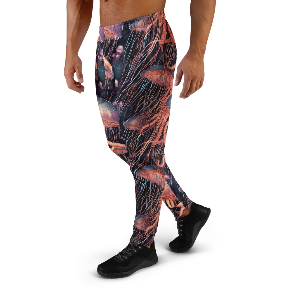 Neon Medusa on Men's Joggers — Left