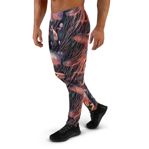Neon Medusa on a Men's Joggers