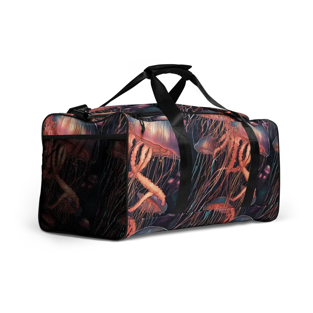 Neon Medusa on Duffle Bag — Right Front