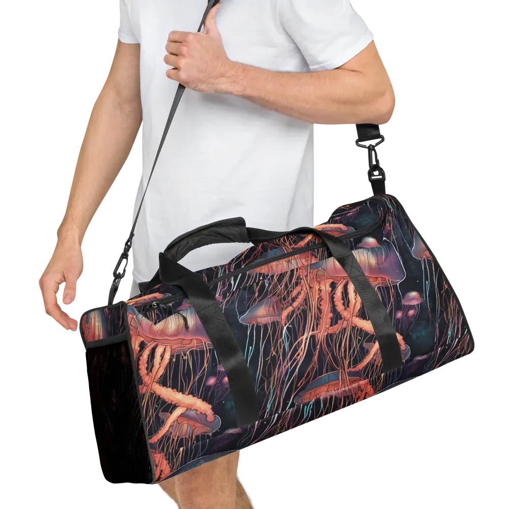Neon Medusa on Duffle Bag — Right Front