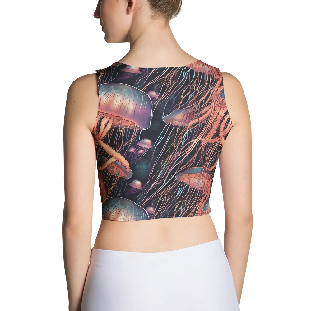 Neon Medusa on Crop Top — Back