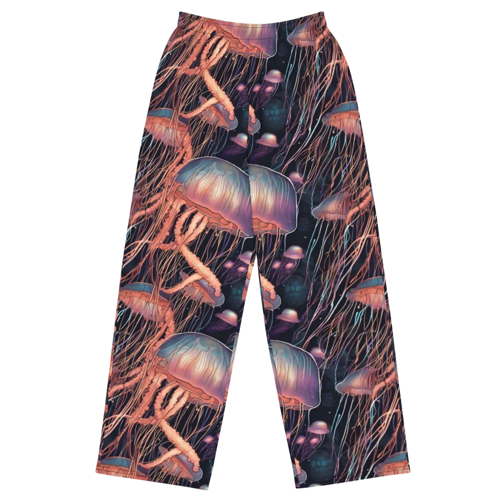 Neon Medusa on Wide-Leg Pants — Front