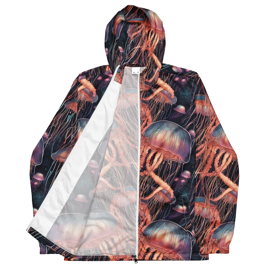 Neon Medusa on Men's Windbreaker — Front