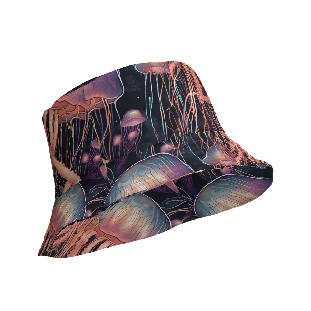 Neon Medusa on Reversible Bucket Hat — Product details Outside