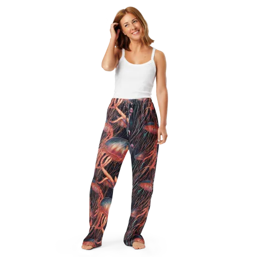 Neon Medusa on a Women's Pajama Pants