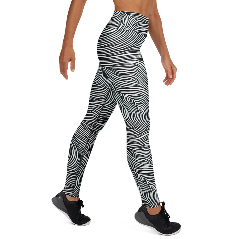 Ink Current on Yoga Leggings — Right