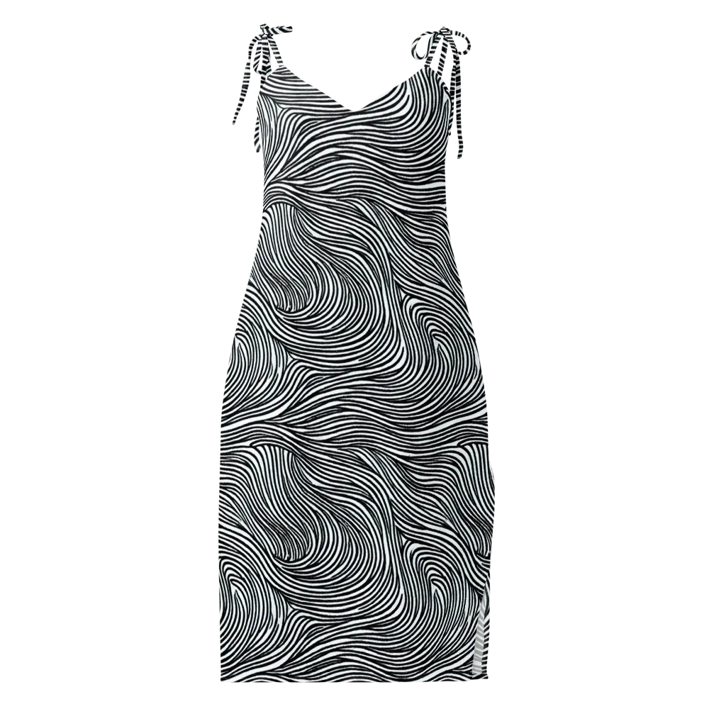 Ink Current on Slip Dress — Front