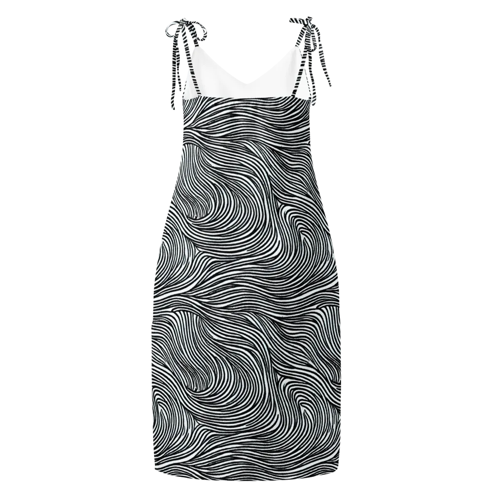 Ink Current on Slip Dress — Back