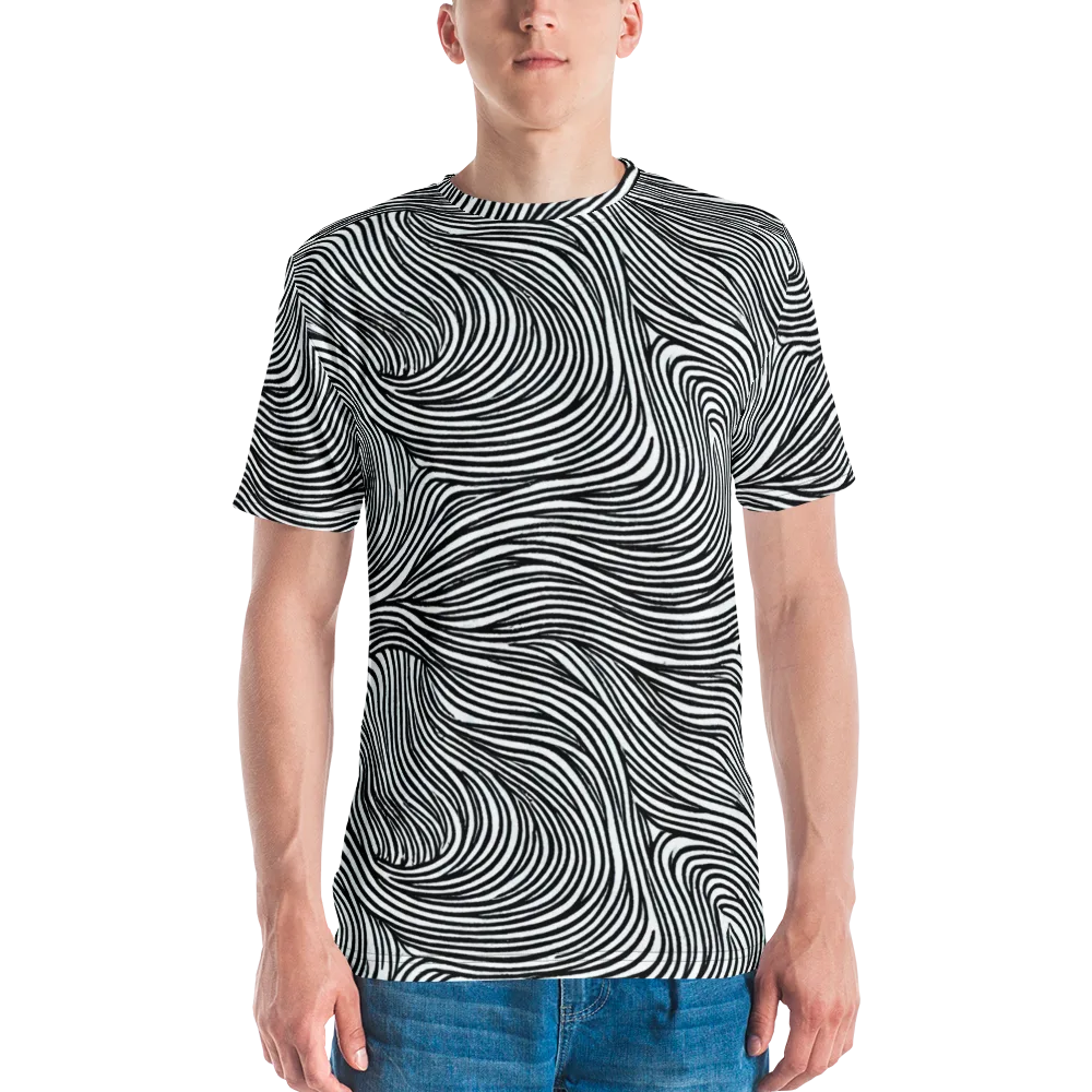 Ink Current on Men's Crew Neck T-Shirt — Front