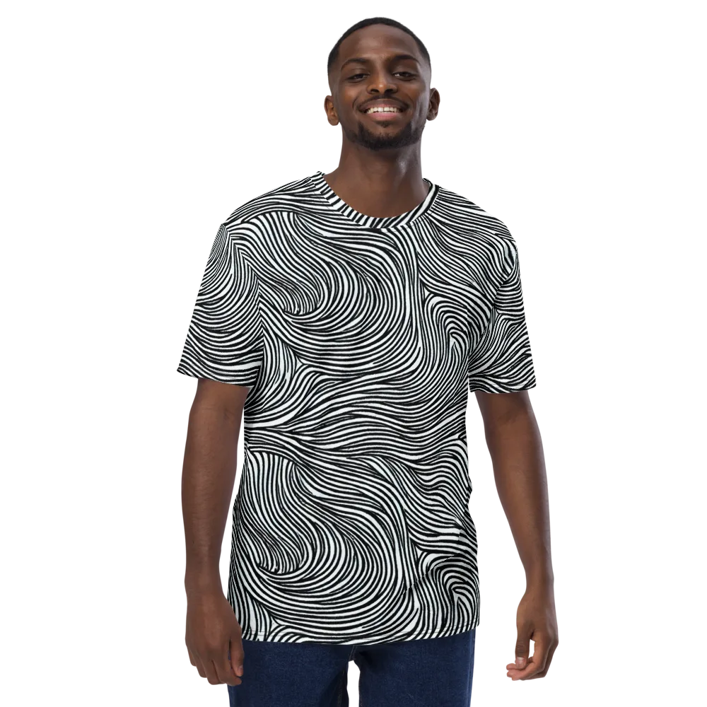 Ink Current on Men's Crew Neck T-Shirt — Front