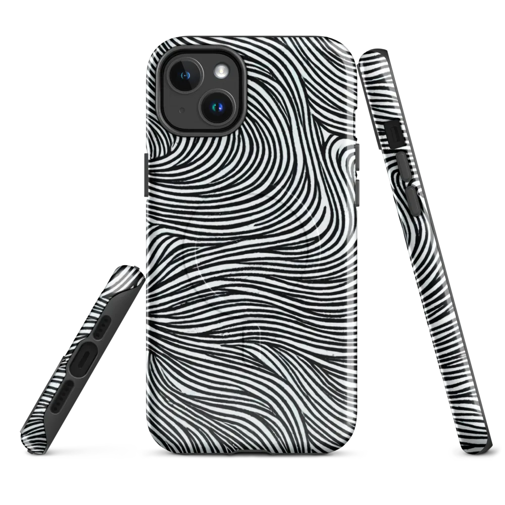 Ink Current on MagSafe Tough Case for iPhone® — Front