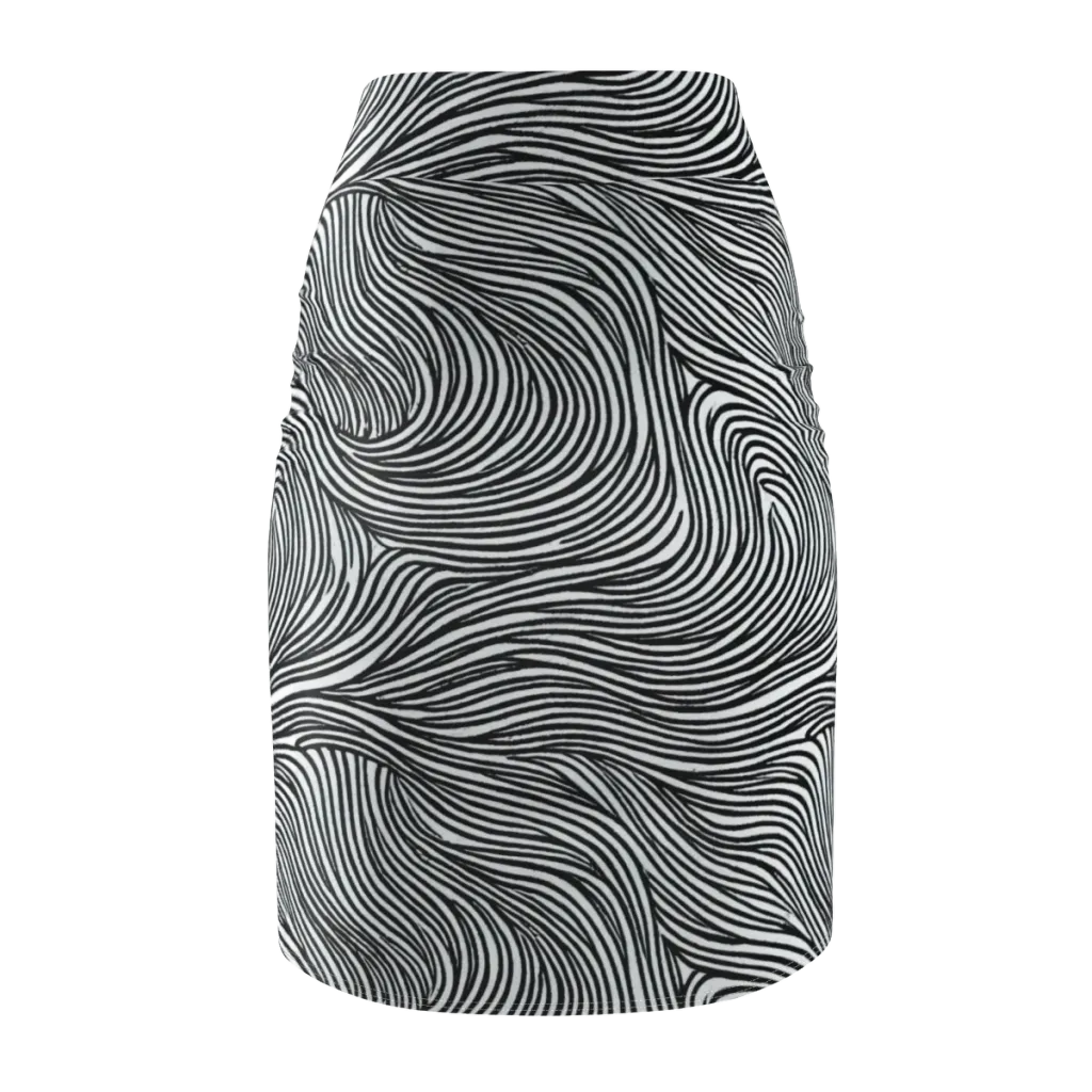 Ink Current on Pencil Skirt — Back
