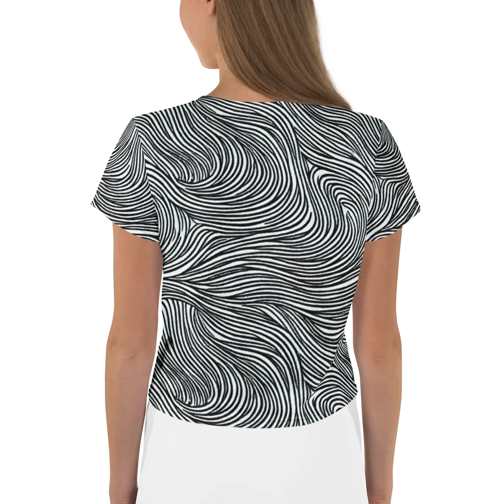 Ink Current on Crop Tee — Back