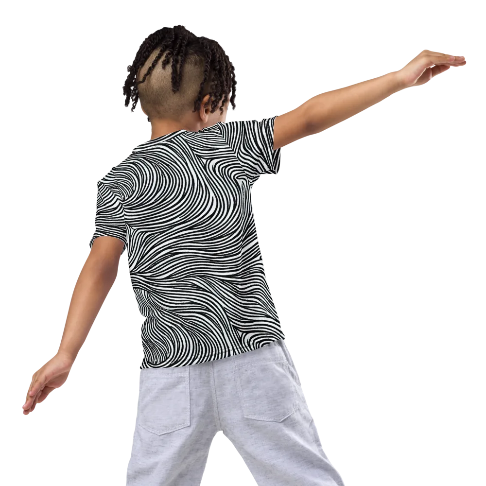 Ink Current on Kids Crew Neck T-Shirt — Back