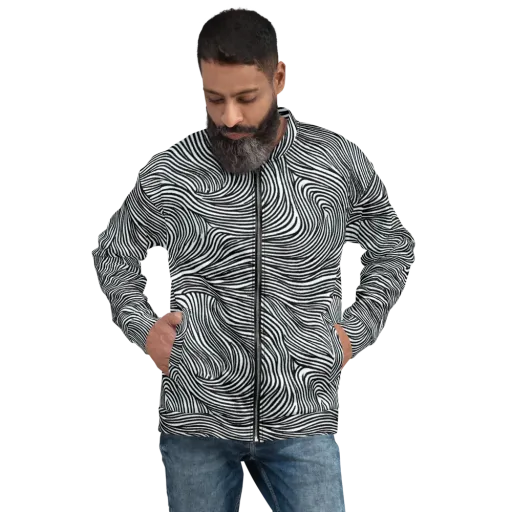 Ink Current on a Bomber Jacket