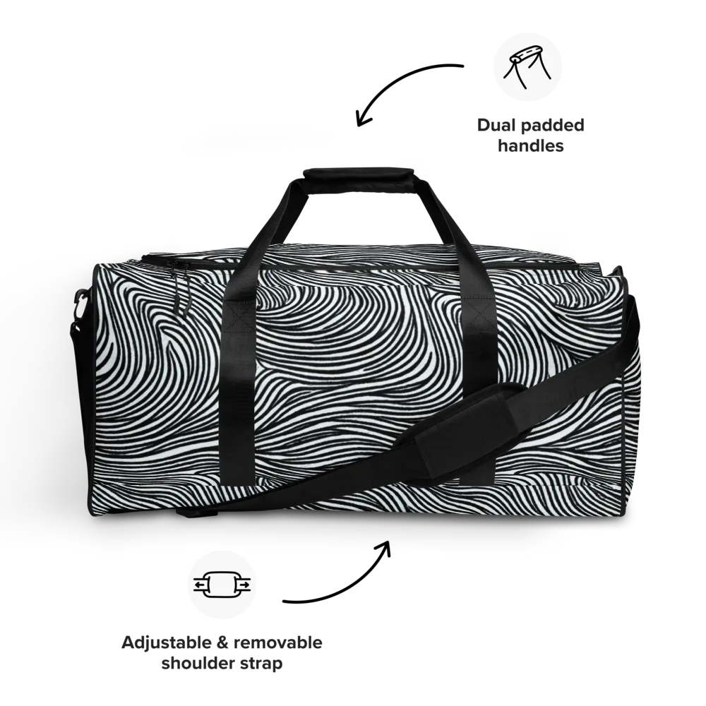 Ink Current on Duffle Bag — Front