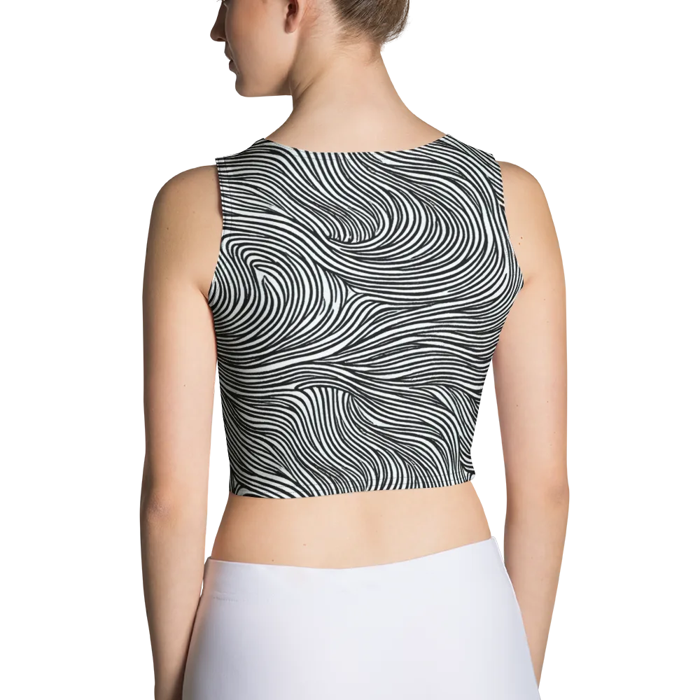 Ink Current on Crop Top — Back