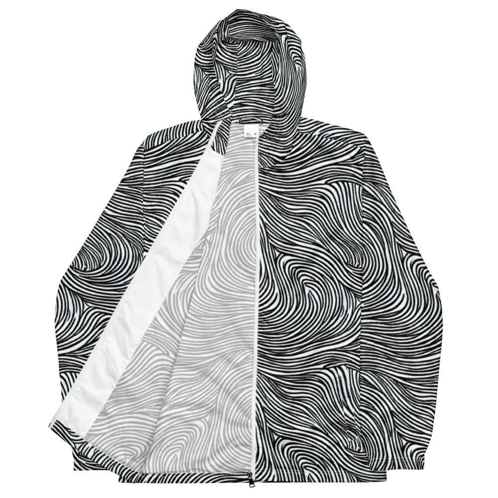 Ink Current on Men's Windbreaker — Front