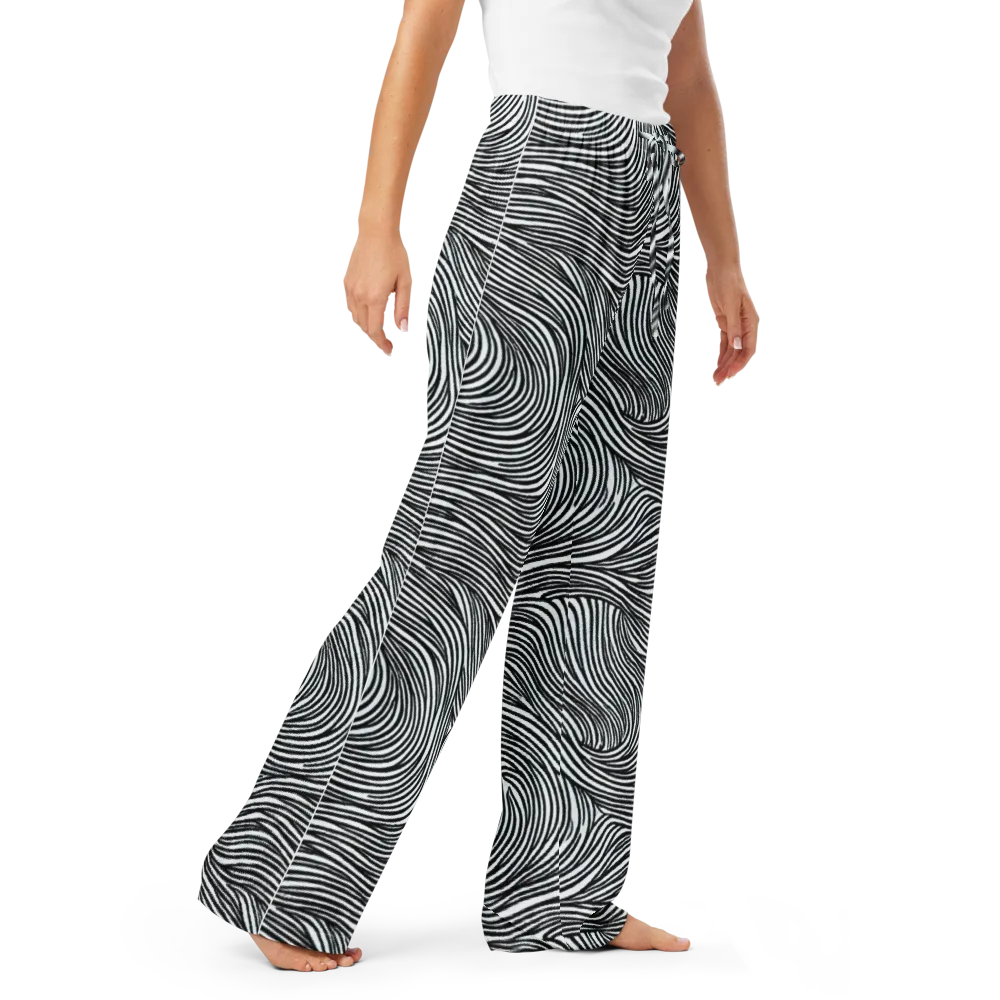 Ink Current on Women's Pajama Pants — Right Front