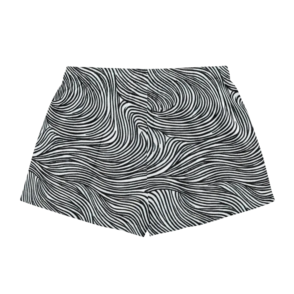 Ink Current on Women's Pajama Shorts — Back