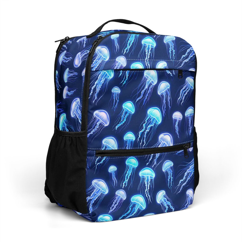 Electric Jellyfish on Utility Backpack — Right Front