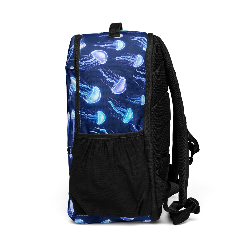Electric Jellyfish on Utility Backpack — Left