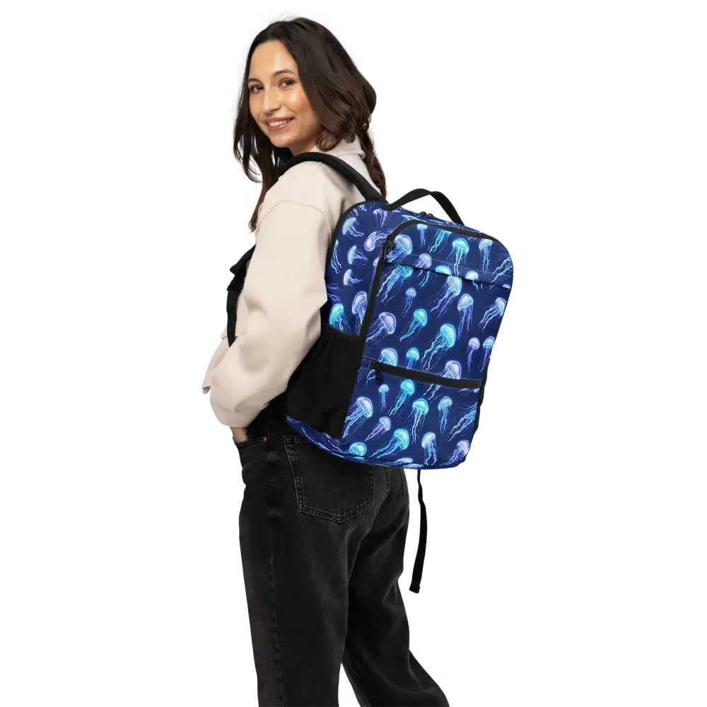 Electric Jellyfish on Utility Backpack — Back