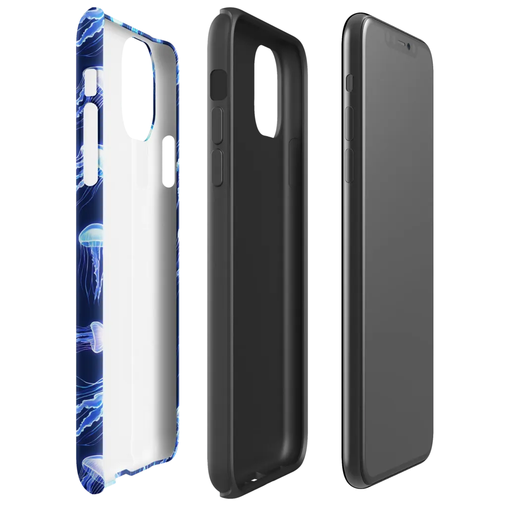 Electric Jellyfish on Tough Case for iPhone® — Right