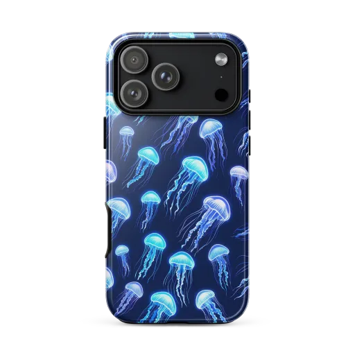 Electric Jellyfish on a Tough Case for iPhone®