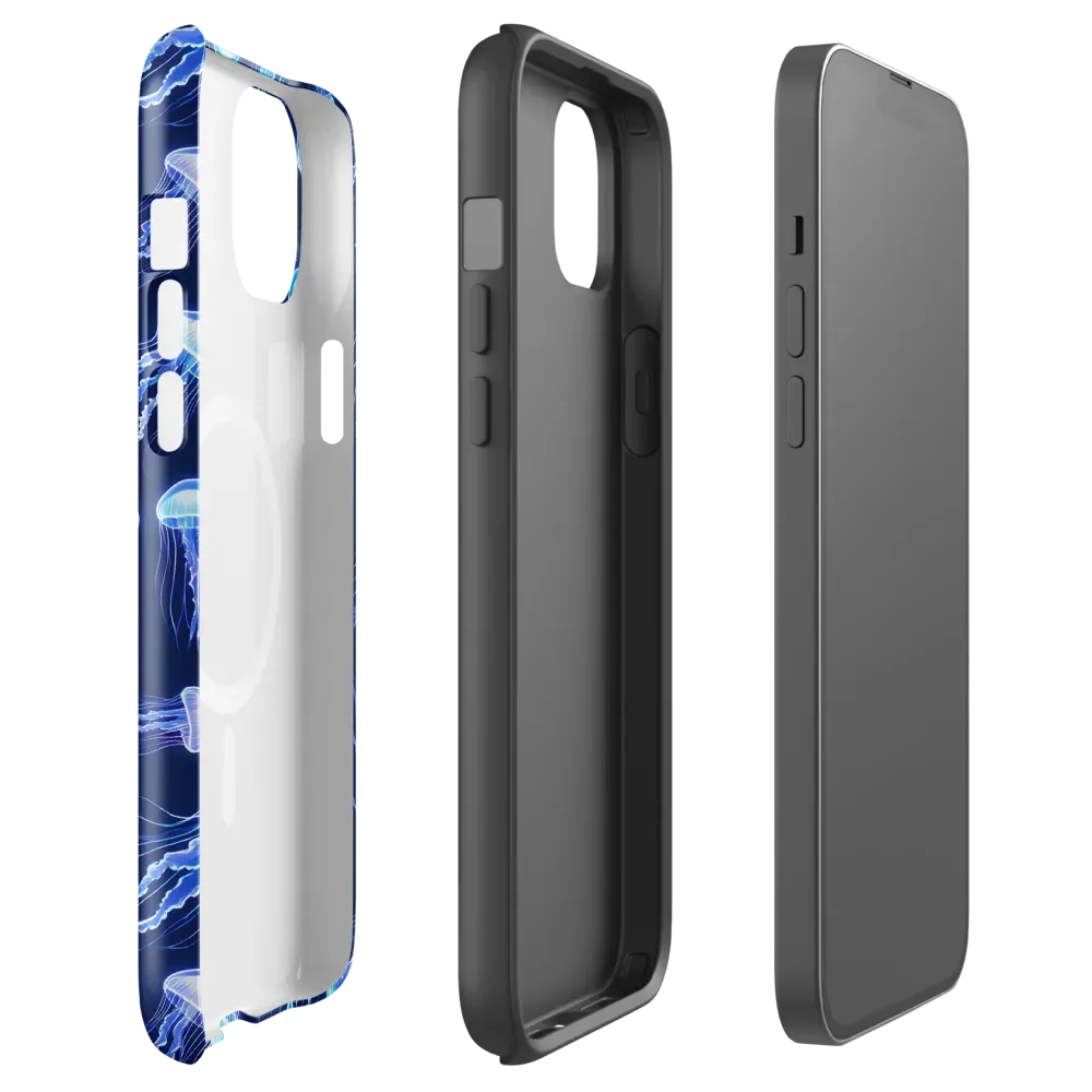 Electric Jellyfish on MagSafe Tough Case for iPhone® — Front