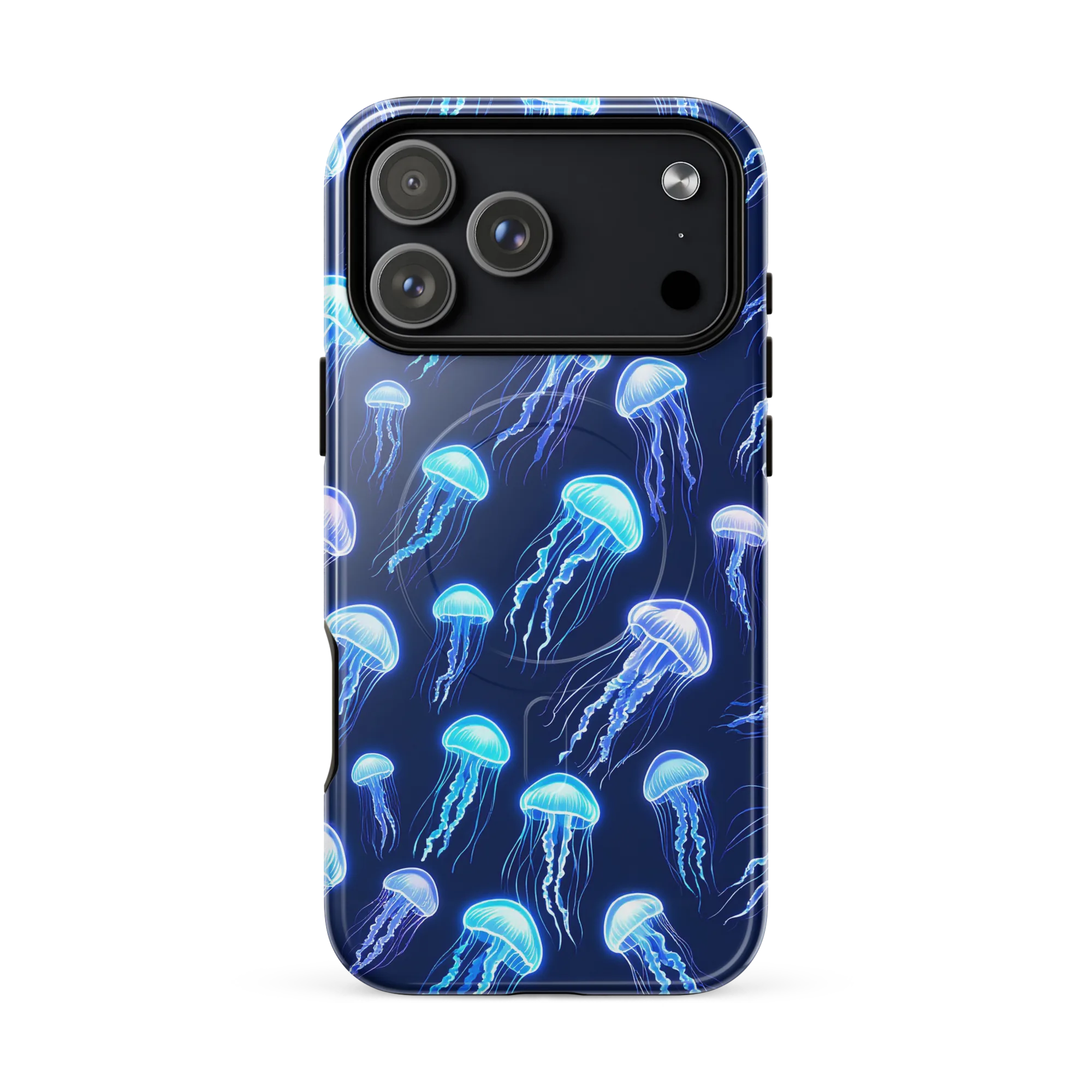 Electric Jellyfish on MagSafe Tough Case for iPhone® — Front