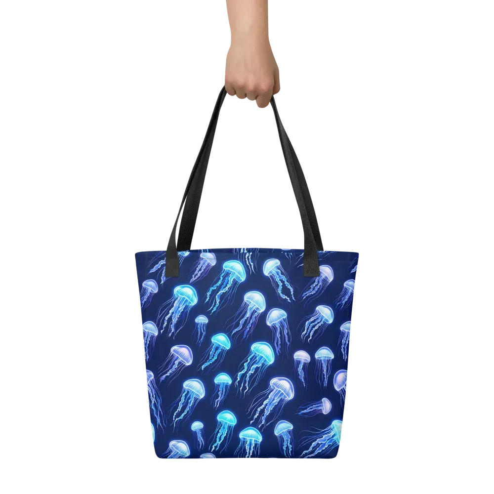 Electric Jellyfish on Tote Bag — Front