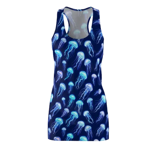 Electric Jellyfish on a Racerback Dress