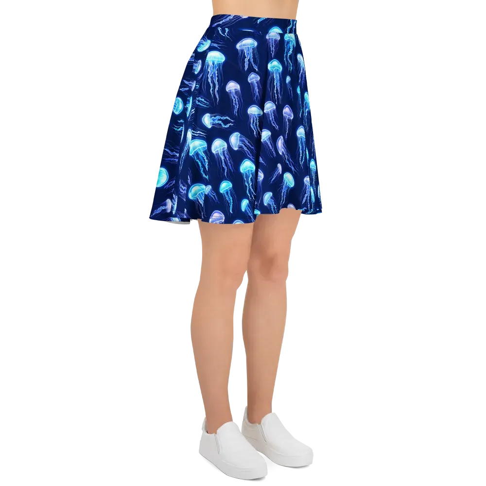 Electric Jellyfish on Skater Skirt — Right