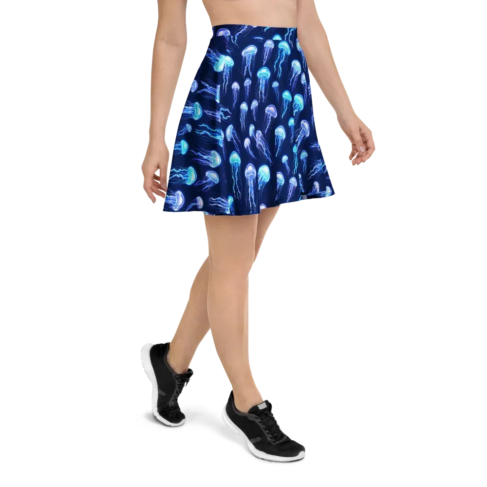 Electric Jellyfish on Skater Skirt — Right