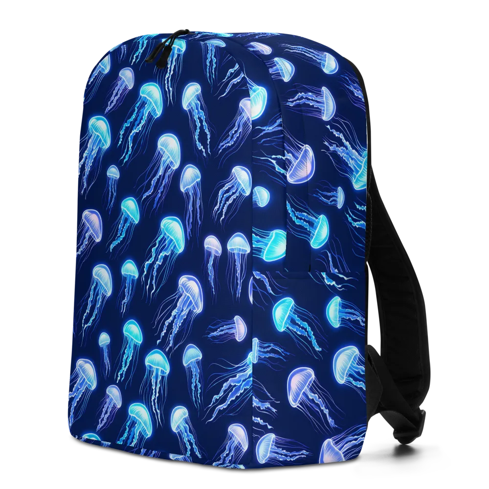 Electric Jellyfish on Minimalist Backpack — Left