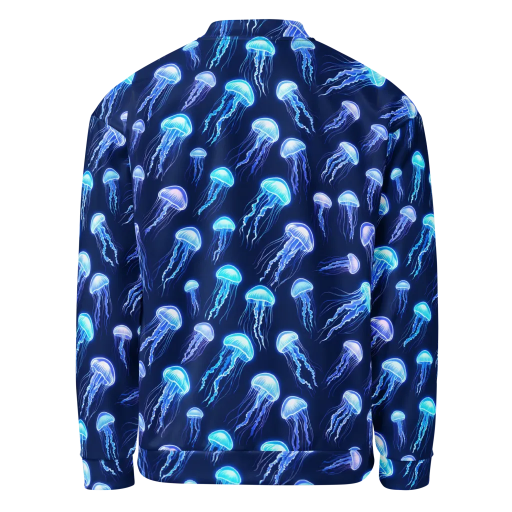 Electric Jellyfish on Bomber Jacket — Back