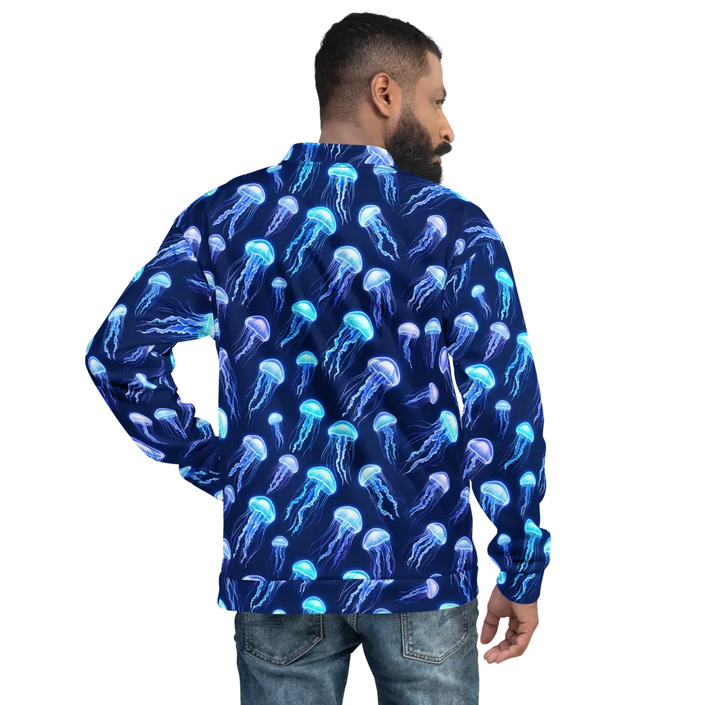 Electric Jellyfish on Bomber Jacket — Back
