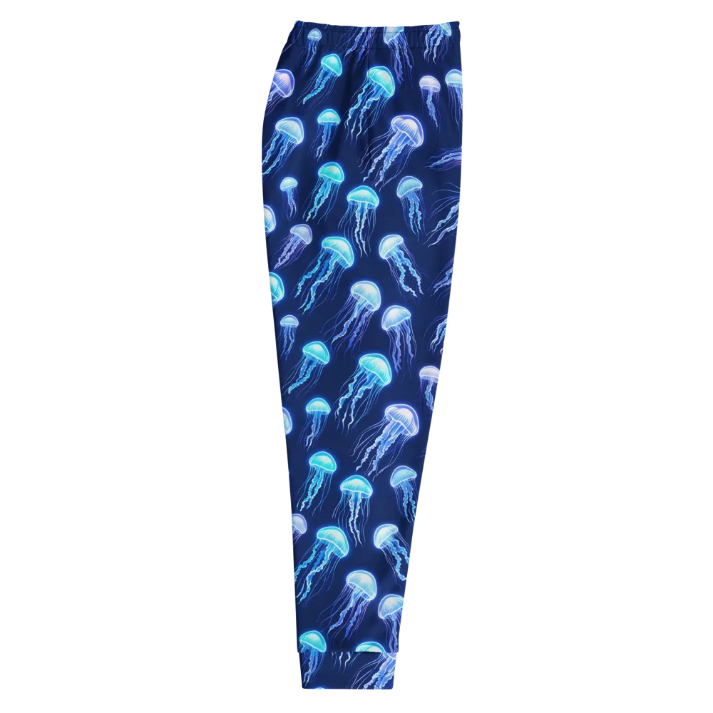 Electric Jellyfish on Men's Joggers — Right
