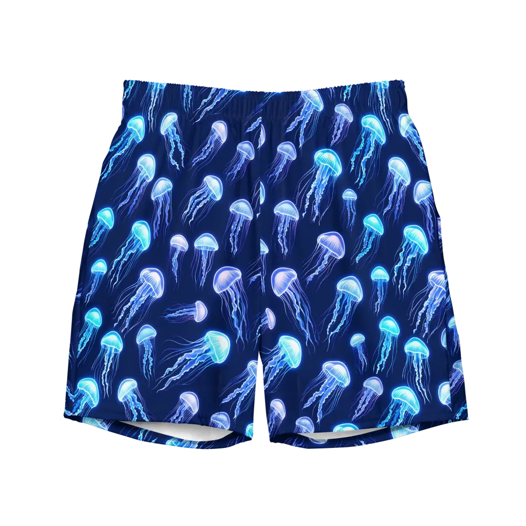 Electric Jellyfish on Swim Trunks — Front