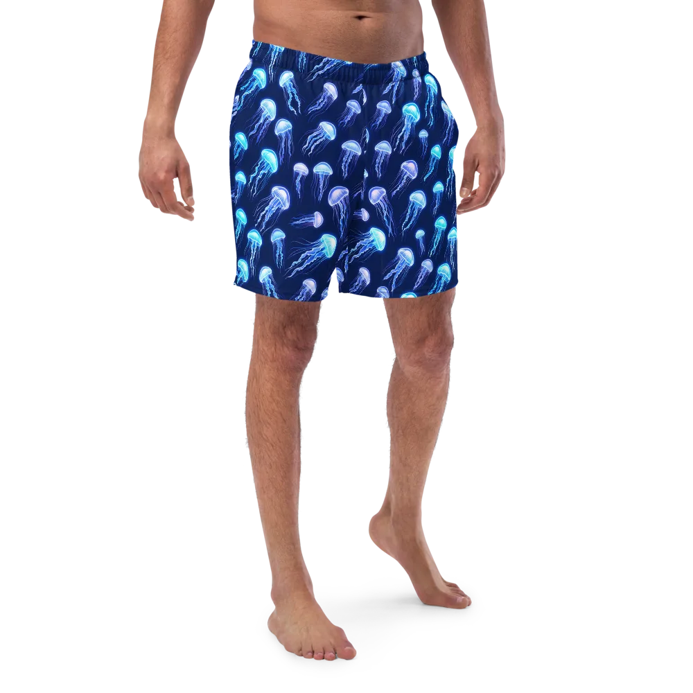 Electric Jellyfish on Swim Trunks — Front