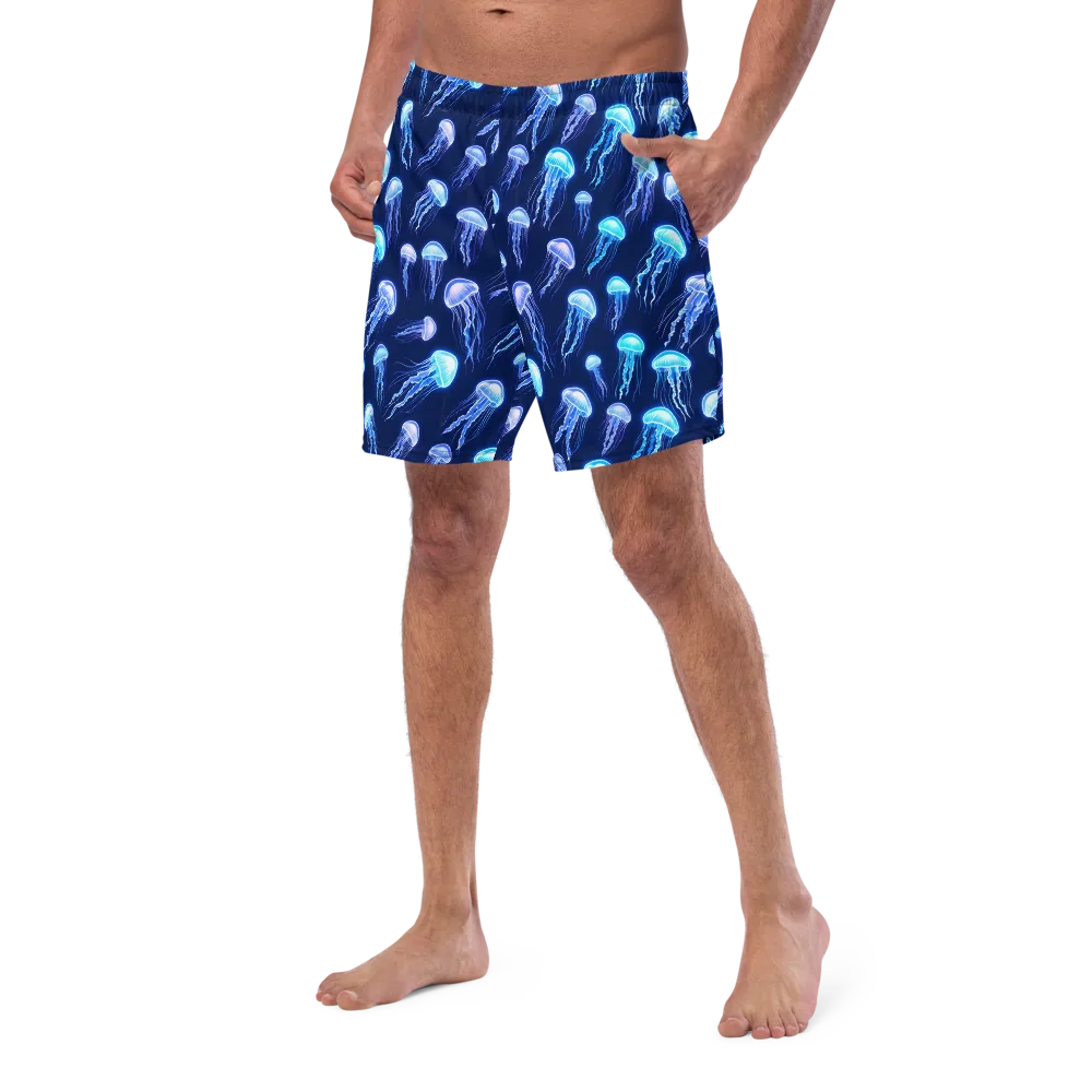 Electric Jellyfish on Swim Trunks — Left Front
