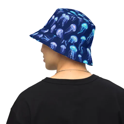 Electric Jellyfish on a Reversible Bucket Hat