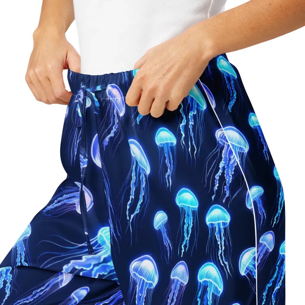 Electric Jellyfish on Women's Pajama Pants — Product details