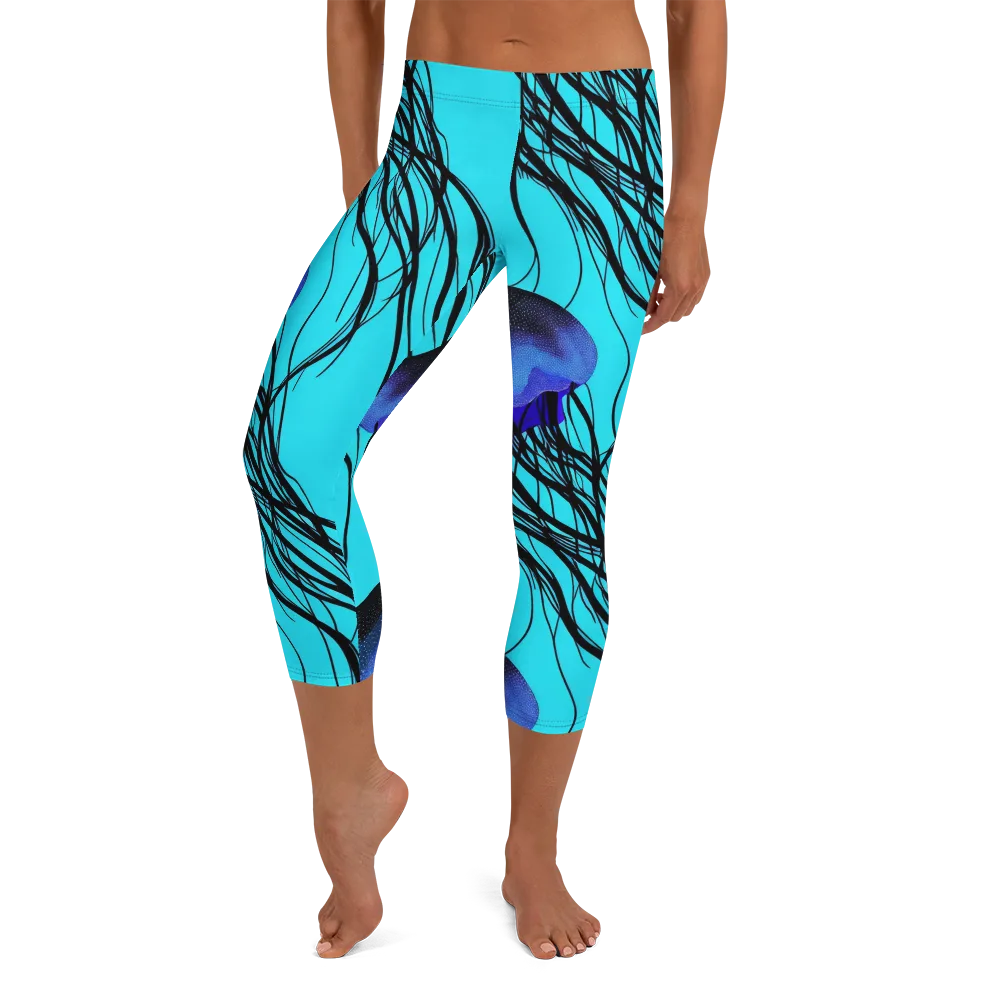 Electric Jelly on Capri Leggings — Front